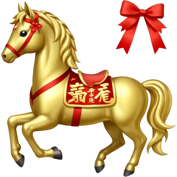 Chinese new year 马，我要有新年气氛的… 可以加 新年快乐 2026 字眼吗？ emoji