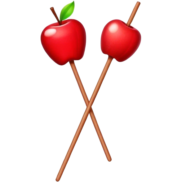 Vintage circus candy apple emoji