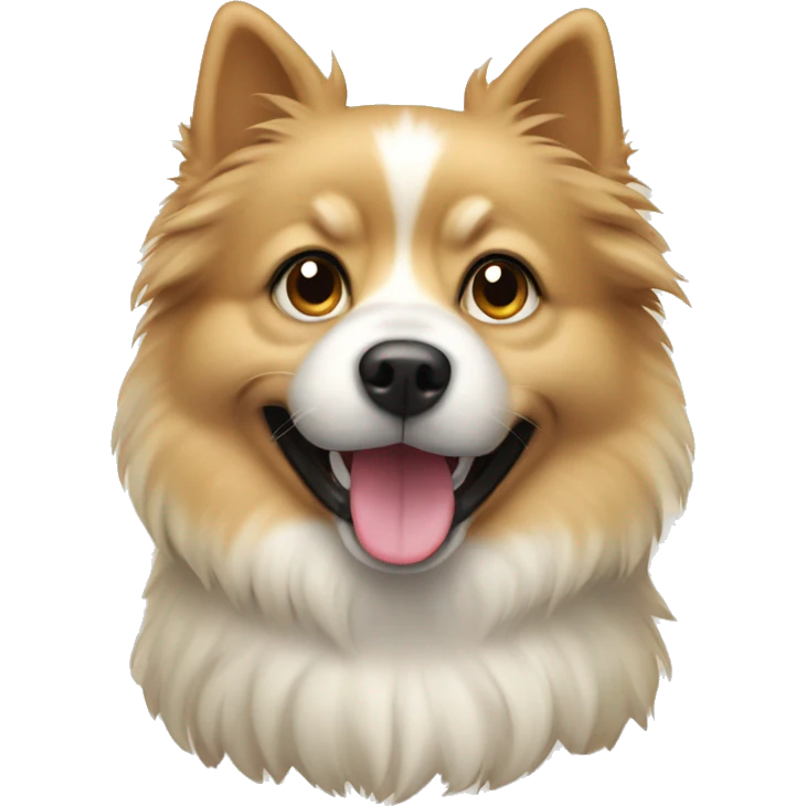 spitz dog beige emoji