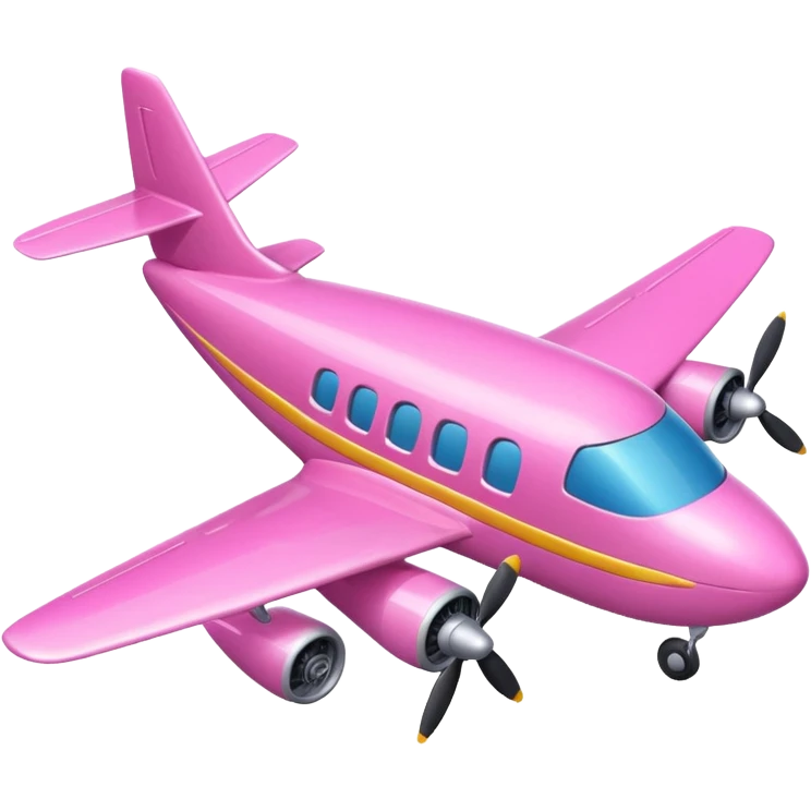 Pink plane emoji