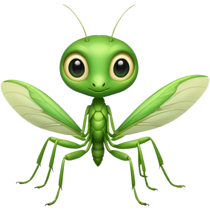 cute mantis with big eyes emoji