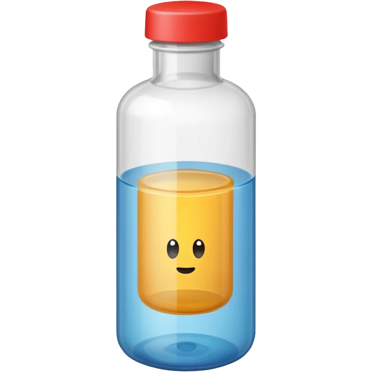 medical grade bottle of contrast material emoji