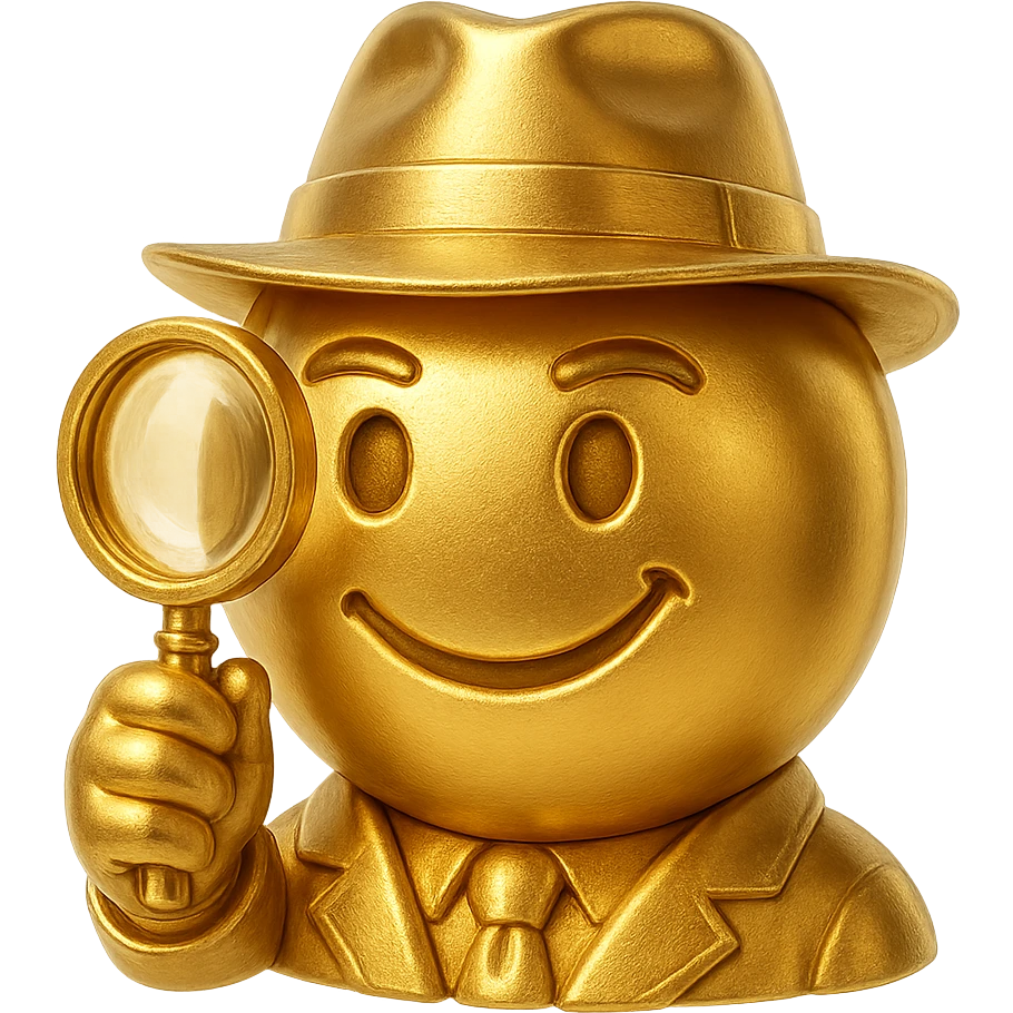 Create a realistic emoji character named Master Hunt. The background should be transparent , for positive work culture. emoji