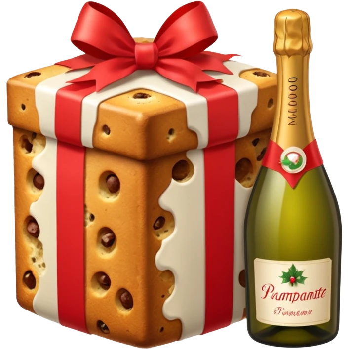 Panettone regali spumante natale emoji