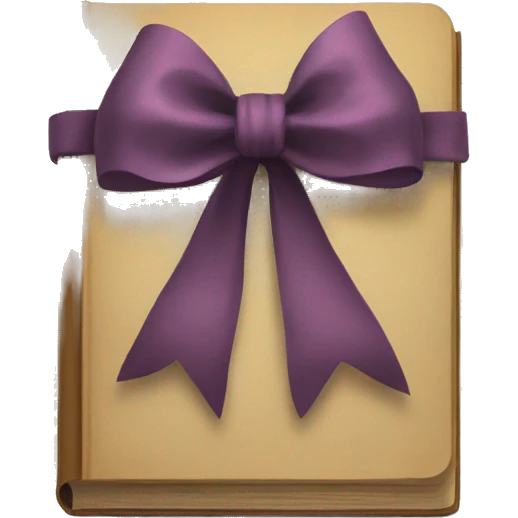 Bows on a book emoji