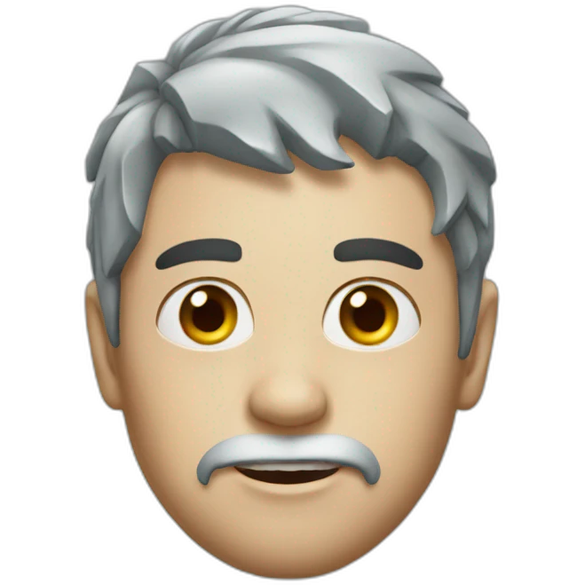 Realistic ice face emoji