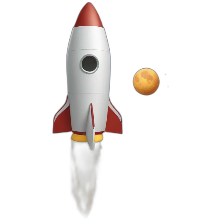 elon ridding a rocket into space emoji