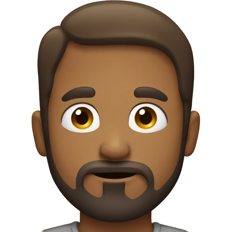 Man with goatee kisses other man on the cheek emoji