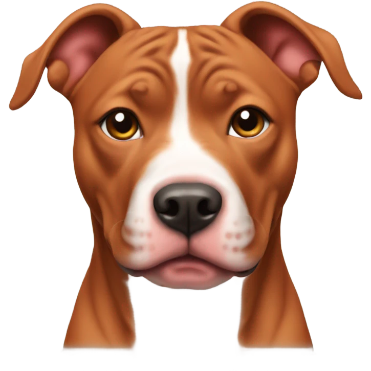 Red pit bull  emoji