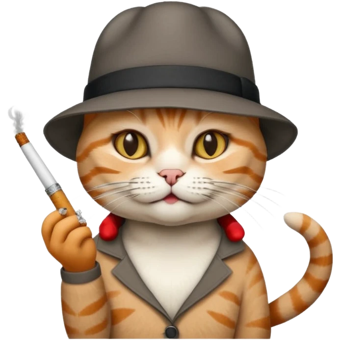 cat smoking joke  emoji