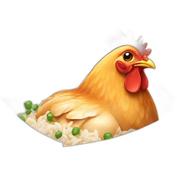  chicken rice Chinese takeout  emoji