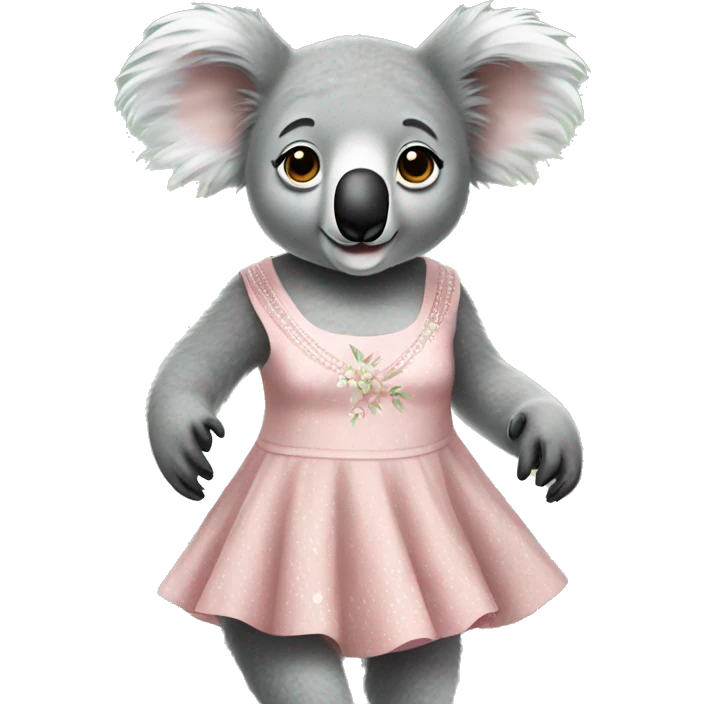Koala in dress emoji