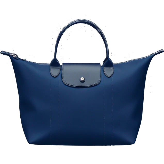 Blue navy longchamp  emoji