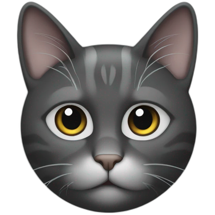 Katze schwarz grau und katze schwarz weiß emoji