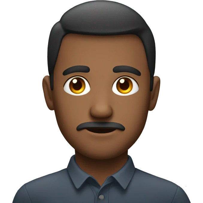 Man with 2 pupils in one eye emoji
