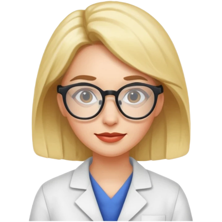 Quirky, cool, independent, and a bit aloof. weird scientist woman like froma backto the future emoji