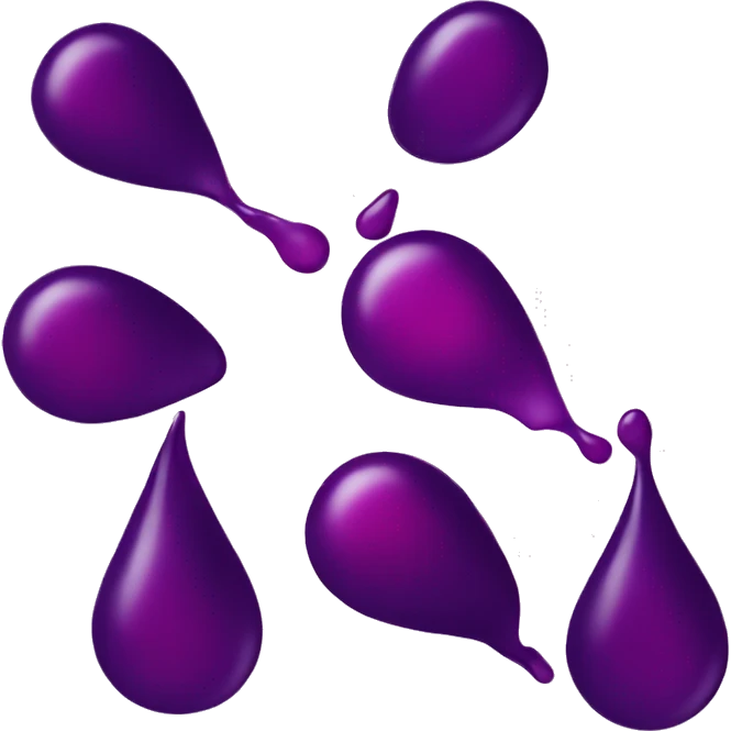 purple blood drop emoji