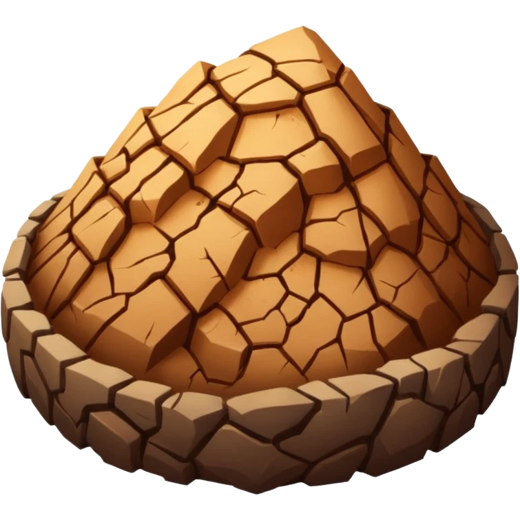 Brown earth emoji