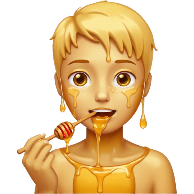 honey eating emoji