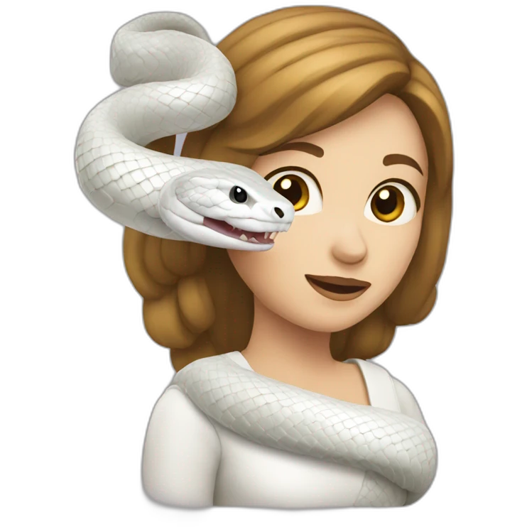 White snake female emoji