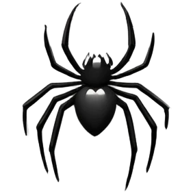 white spider web emoji