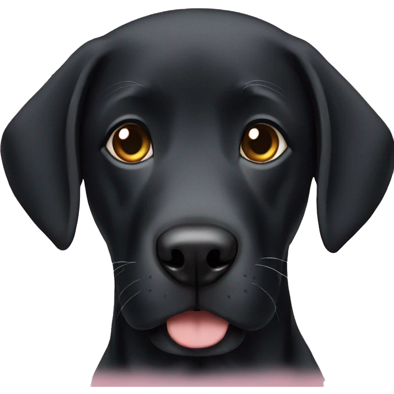 black lab emoji