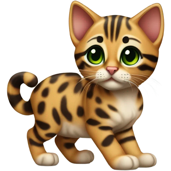 Bengal kitten emoji
