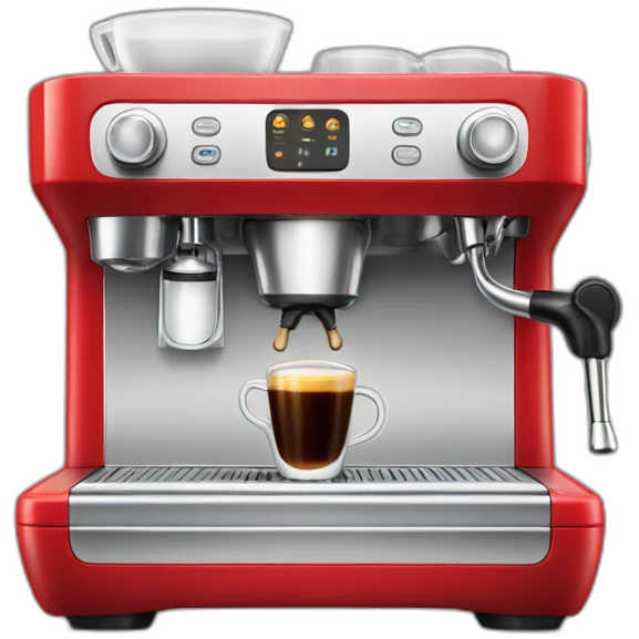 Red espresso machine emoji