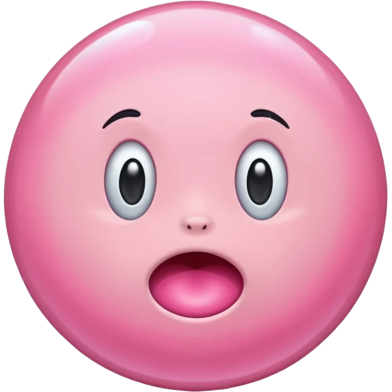 Pink bubbles gums emoji