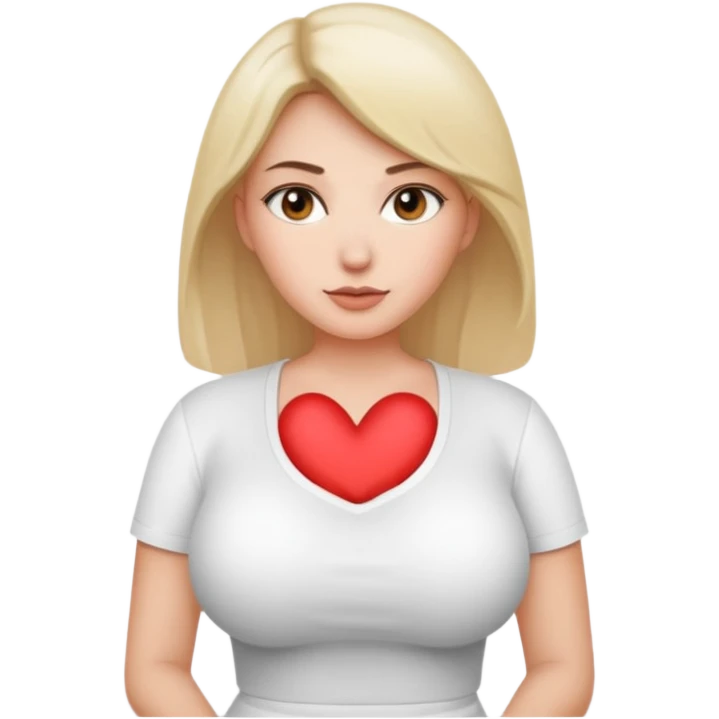 A fully naked woman with big boobs emoji