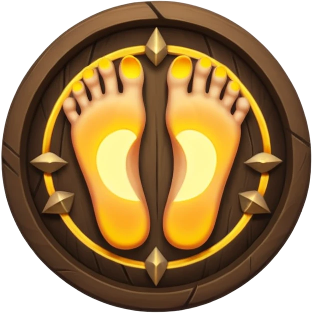 rune circle lighting under character feet realization emoji