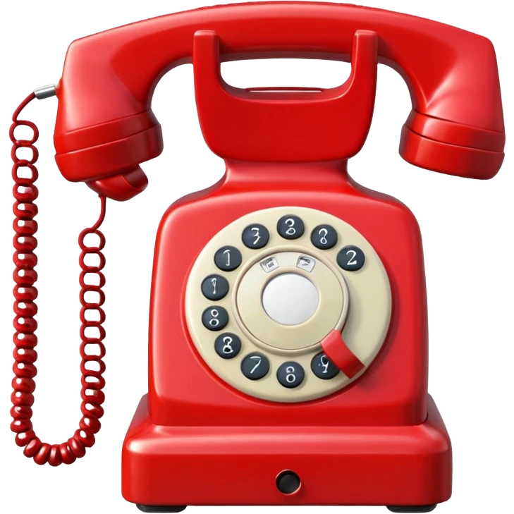 red telephone front view emoji