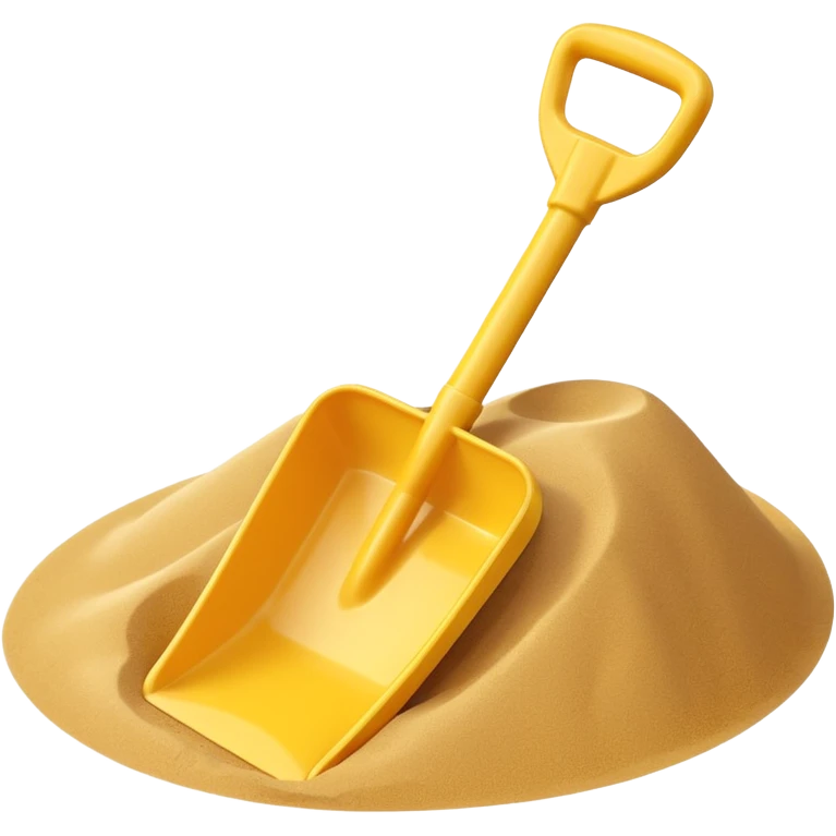toy shavel on the sand emoji