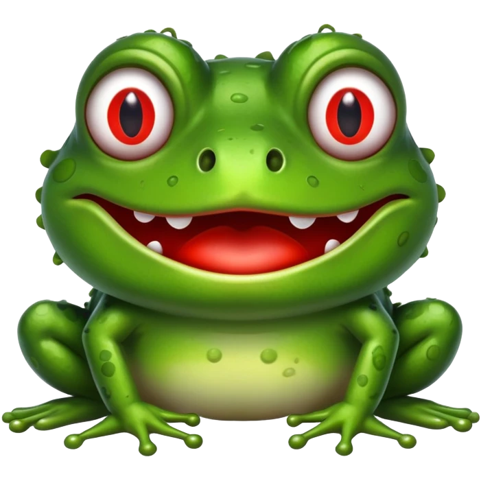 make a drunk frog emoji