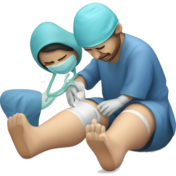 Knee surgery  emoji