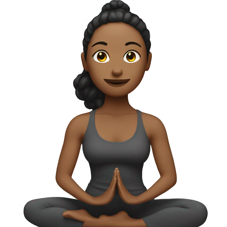 Me doing yoga emoji