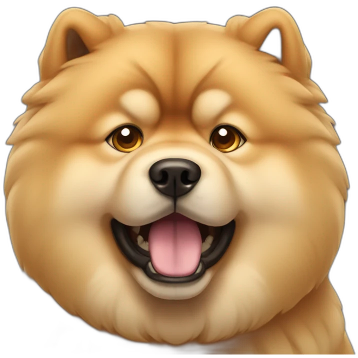 shocked chow chow emoji