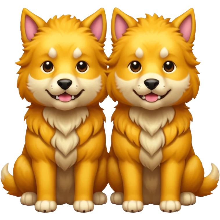 The three headed hound, cerberus. He is soft and cute emoji