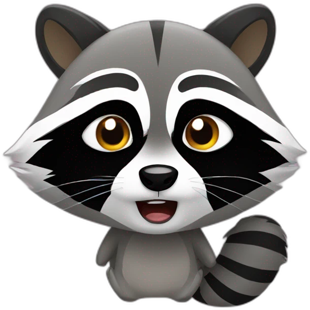racoon crying emoji
