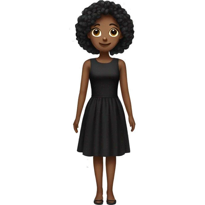black dress emoji