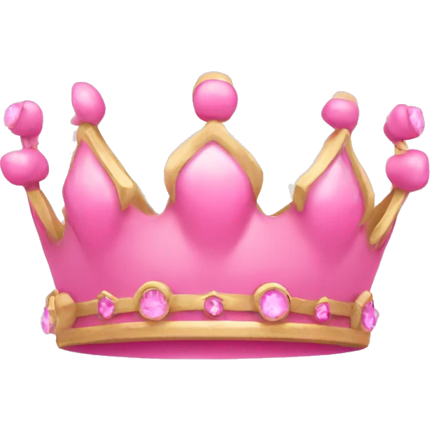 pink princess crown emoji