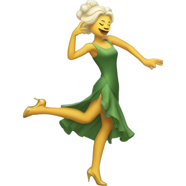 dame qui fait un dab emoji