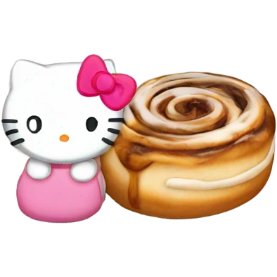 Hello kitty and cinnamon roll  emoji