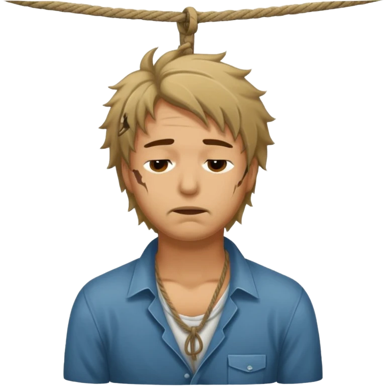 A man being hung like he was hung for murder  emoji