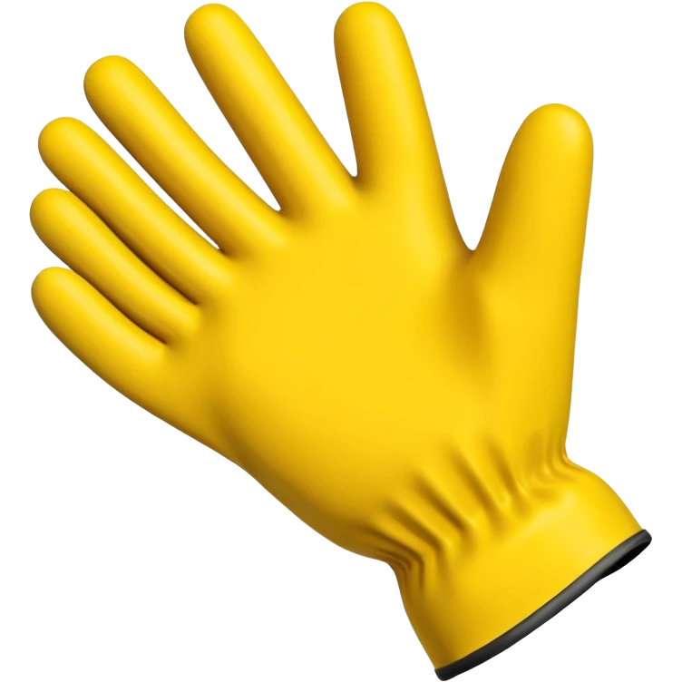 Hard Safety Gloves, bright rubber
 emoji