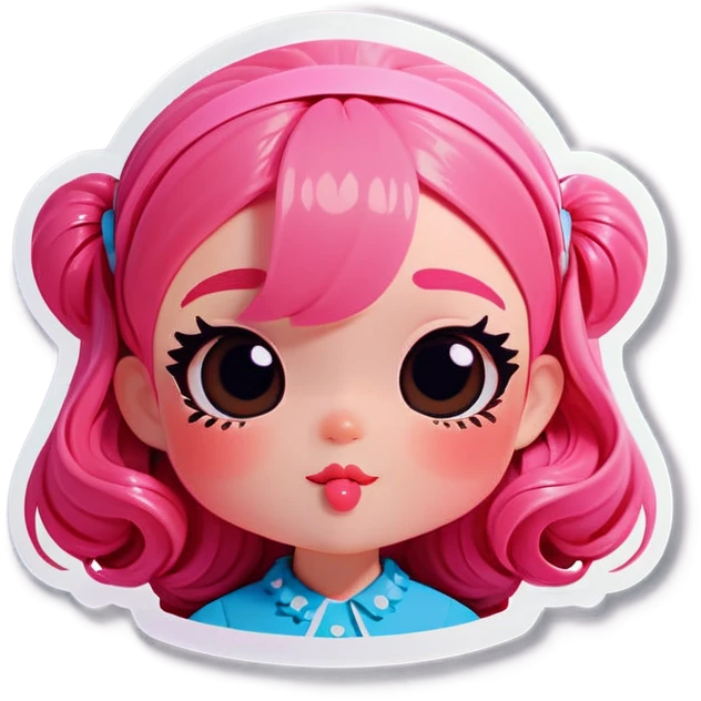 Pretty pink wmoji emoji