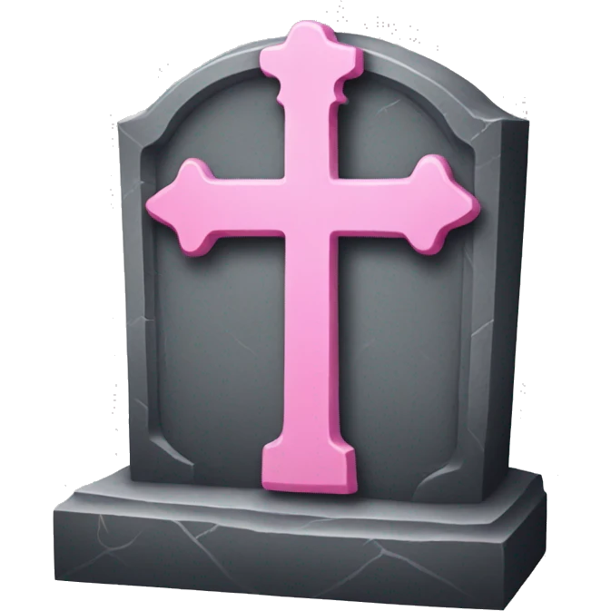 pink tombstone RIP emoji