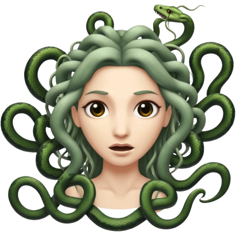 medusa hair falling out emoji