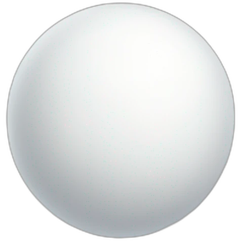 a completely smooth white ball emoji