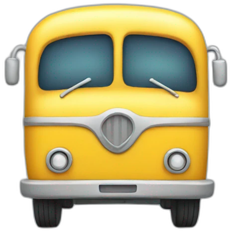 cute bus emoji